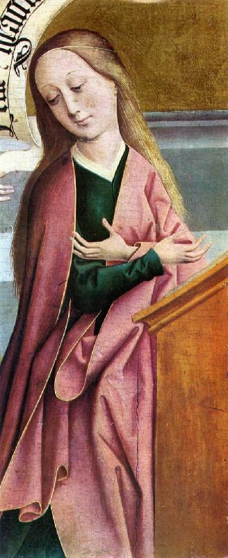 FRUEAUF, Rueland the Elder The Annunciation (detail) dg oil painting picture